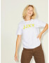 JJXX Tricou 'Anna' galben citron / alb - Pled.ro