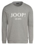 JOOP! Bluză de molton 'Alfred' gri deschis / alb - Pled.ro