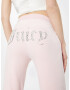 Juicy Couture Black Label Pantaloni roz pastel / argintiu - Pled.ro