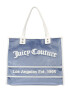 Juicy Couture Plase de cumpărături 'Rosmarie' albastru fumuriu / argintiu / alb - Pled.ro