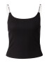 Juicy Couture Top negru / alb murdar - Pled.ro