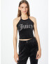 Juicy Couture Top negru / argintiu - Pled.ro