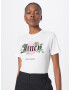 Juicy Couture Tricou 'HYSTERIS' verde / roz / negru / alb - Pled.ro