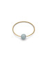 Jukserei Inele 'Birthstone March - Aquamarine' auriu / gri fumuriu - Pled.ro