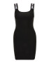 Just Cavalli Rochie negru / alb - Pled.ro