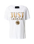 Just Cavalli Tricou auriu / alb - Pled.ro