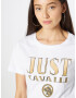 Just Cavalli Tricou auriu / alb - Pled.ro