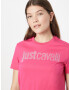 Just Cavalli Tricou gri argintiu / roz - Pled.ro