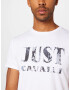 Just Cavalli Tricou gri / gri deschis / alb - Pled.ro