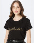 Just Cavalli Tricou 'MALIBU' auriu / negru - Pled.ro