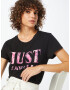 Just Cavalli Tricou mov închis / fucsia / roz / negru - Pled.ro