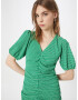 JUST FEMALE Rochie 'Mimi' verde / alb - Pled.ro