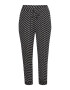 KAFFE CURVE Pantaloni 'Marca' negru / alb - Pled.ro