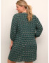 KAFFE CURVE Rochie 'Kerry' bej / verde / verde jad / negru - Pled.ro