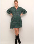 KAFFE CURVE Rochie 'Kerry' bej / verde / verde jad / negru - Pled.ro