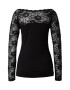 Kaffe Tricou 'Lacy' negru - Pled.ro