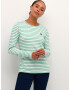 Kaffe Tricou 'Liddy' verde / alb - Pled.ro