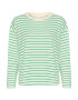 Kaffe Tricou 'Winny' verde jad / alb - Pled.ro