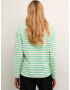 Kaffe Tricou 'Winny' verde jad / alb - Pled.ro