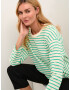 Kaffe Tricou 'Winny' verde jad / alb - Pled.ro