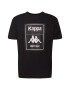 KAPPA Tricou 'LUIS' negru / alb - Pled.ro