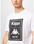 KAPPA Tricou 'LUIS' negru / alb - Pled.ro