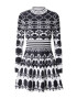 Karen Millen Rochie negru / alb - Pled.ro