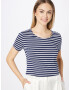 Karen Millen Tricou bleumarin / alb - Pled.ro