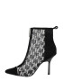 Karl Lagerfeld Botine 'SARABANDE' negru / argintiu - Pled.ro