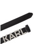 Karl Lagerfeld Curea negru / argintiu - Pled.ro