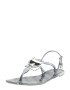 Karl Lagerfeld Flip-flops 'JELLY' gri fumuriu / negru / alb - Pled.ro