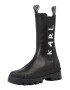 Karl Lagerfeld Ghete chelsea 'TREKKA II' negru / alb - Pled.ro