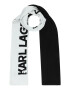 KARL LAGERFELD JEANS Fular negru / alb - Pled.ro