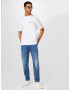 KARL LAGERFELD JEANS Tricou albastru deschis / alb - Pled.ro