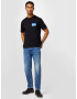 KARL LAGERFELD JEANS Tricou azuriu / negru / alb - Pled.ro