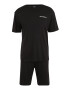 Karl Lagerfeld Pijama scurtă negru / alb - Pled.ro