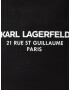 Karl Lagerfeld Plase de cumpărături negru / alb - Pled.ro