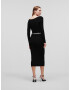 Karl Lagerfeld Rochie tricotat negru - Pled.ro