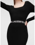 Karl Lagerfeld Rochie tricotat negru - Pled.ro