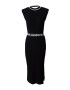 Karl Lagerfeld Rochie tricotat negru / alb - Pled.ro