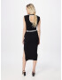 Karl Lagerfeld Rochie tricotat negru / alb - Pled.ro