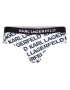 Karl Lagerfeld Slip costum de baie negru / alb - Pled.ro