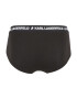 Karl Lagerfeld Slip negru / alb - Pled.ro