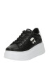 Karl Lagerfeld Sneaker low alb kitt / negru / argintiu / alb - Pled.ro