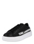 Karl Lagerfeld Sneaker low 'MAXI KUP' negru / alb - Pled.ro