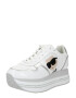 Karl Lagerfeld Sneaker low 'VELOCITA MAX' bej / negru / argintiu / alb - Pled.ro