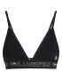 Karl Lagerfeld Sutien costum de baie negru / alb - Pled.ro