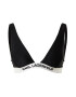 Karl Lagerfeld Sutien costum de baie negru / alb - Pled.ro