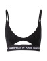 Karl Lagerfeld Sutien 'Peephole' negru / alb - Pled.ro