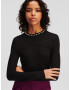 Karl Lagerfeld Top negru / alb - Pled.ro